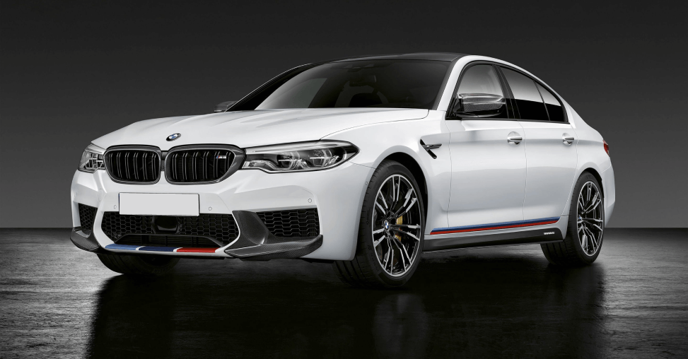 White BMW M5 Sports Car