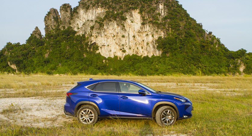 Blue Lexus Car